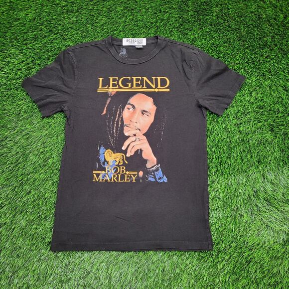 Bob-Marley Shirt Womens Small 17x25 Black - Picture 1 of 12